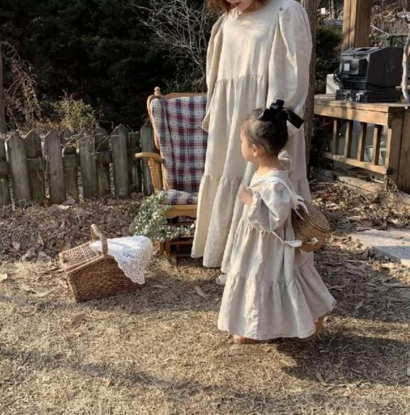 

Платье принцессы из пеньковой ткани для девочек, элегантное платье с длинными рукавами и складками, для свадьбы и вечеривечерние, 5305