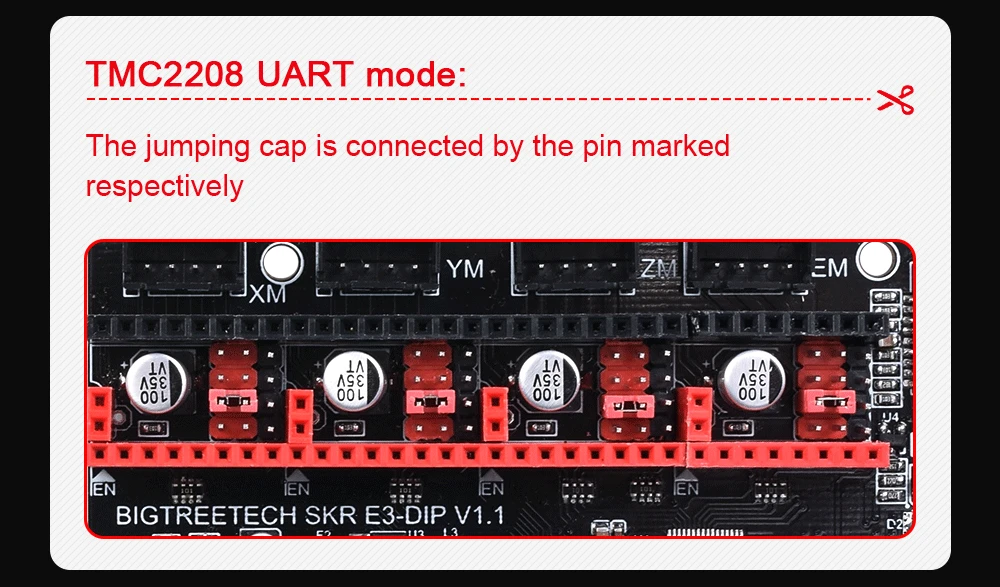 BIGTREETECH SKR E3 DIP V1.1 плата управления 32 бит рычаг для TMC5160 TMC2130 SPI TMC2208 UART для Ender 3 3D-принтер плата SKR V1.3