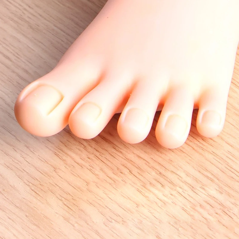 Гибкий пластиковый манекен для ног с ногтями Мягкая Практика педикюр обучение