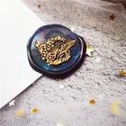 Венок из цветов КИТ головка штемпеля из Фотофон в ретро стиле с изображением деревянного штамп уплотнение набор восковых печатей, свадебных платьев, декоративных изделий и запечатывания штамп воск уплотнения