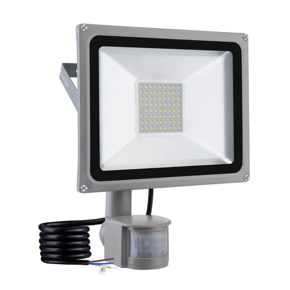 50 Вт инфракрасный датчик движения из PIR Наводнение светильник 220V 240V SMD 5730 4000LM