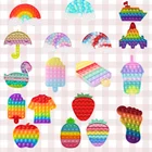 Игрушка пузырьковая для детей мультяшная фри сенсорная Игрушка антистресс головоломка игрушки для взрослых и детей Подарки для детей