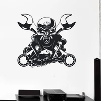 details about wall decal engine for car mechanic garage decor c3003