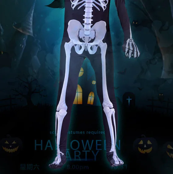 Семейный страшный демон дьявол череп скелет комбинезон для мужчин и женщин