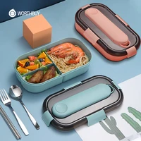 worthbuy lunch box for kids school microwave plastic food container with compartment tableware set leak proof bento box food box