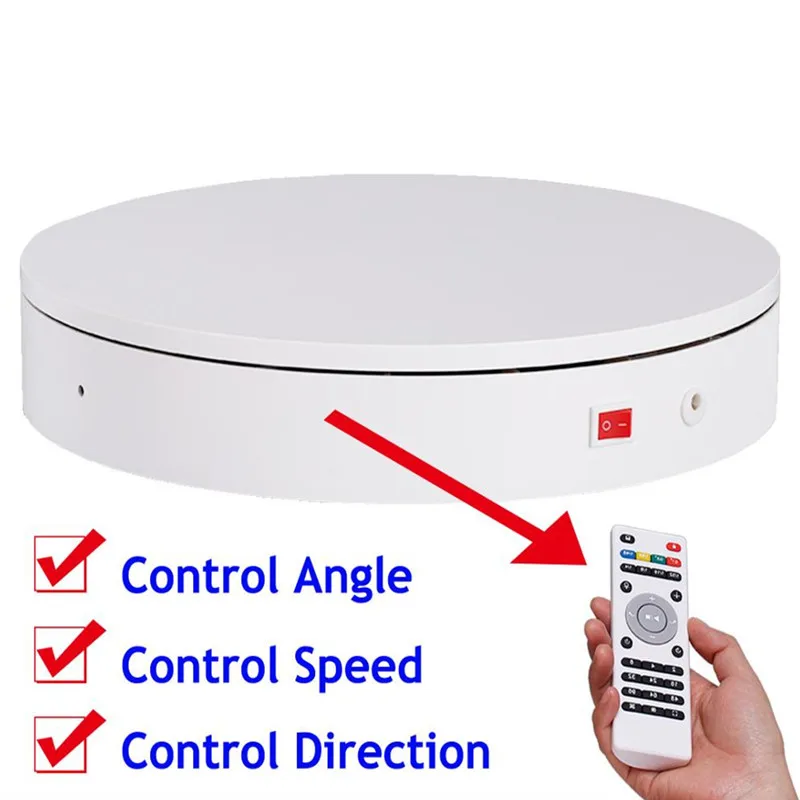 Graus de Rotação Display ao Vivo Suporte com Controle Elétrica Giratória Turntable 3d Digitalização Fotografia Commodity Remoto 32cm 360