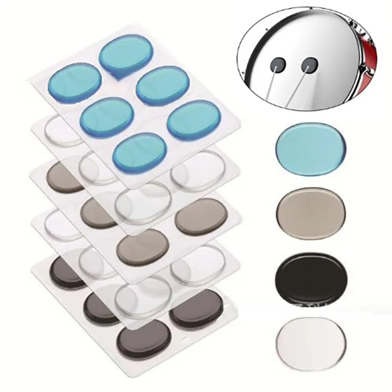 

6 шт./лист, силиконовый глушитель для ударных инструментов