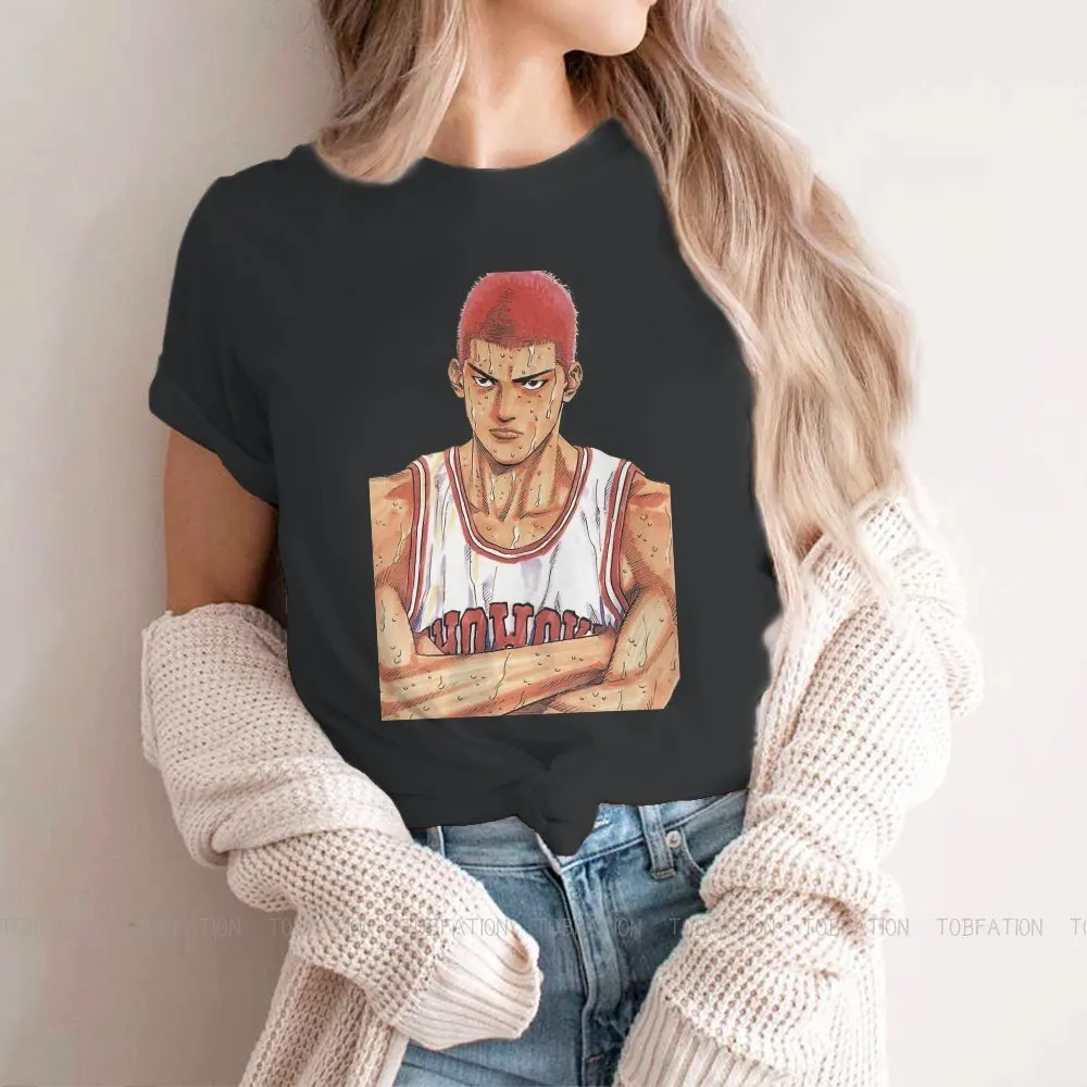

Хлопковая футболка SlamDunk Sports с принтом манга, сакураги, Shohoku, 100% хлопок, 10 дюймов, Мужская футболка, забавная одежда 5XL