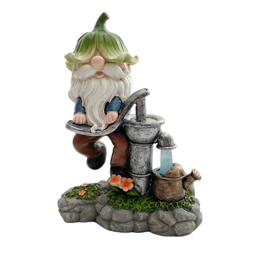 

1pc Delicate Desktop Resin Decor Resin Craft Fetching Water Old Man Decor