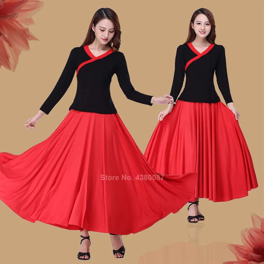 Женский костюм для фестиваля фламенко Женская юбка выступлений на животе