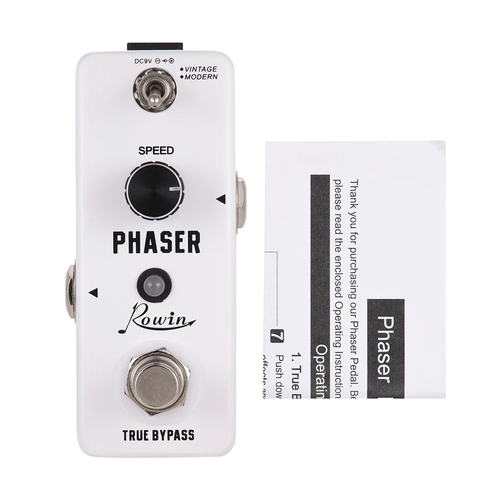 Корпус из алюминиевого сплава чистая аналоговая педаль для гитары Phaser 2 режима