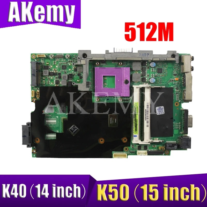 K50IE K40IE материнская плата для ноутбука ASUS K40ID K50ID X50DI K40I K50I Материнская GT310M 512 100%