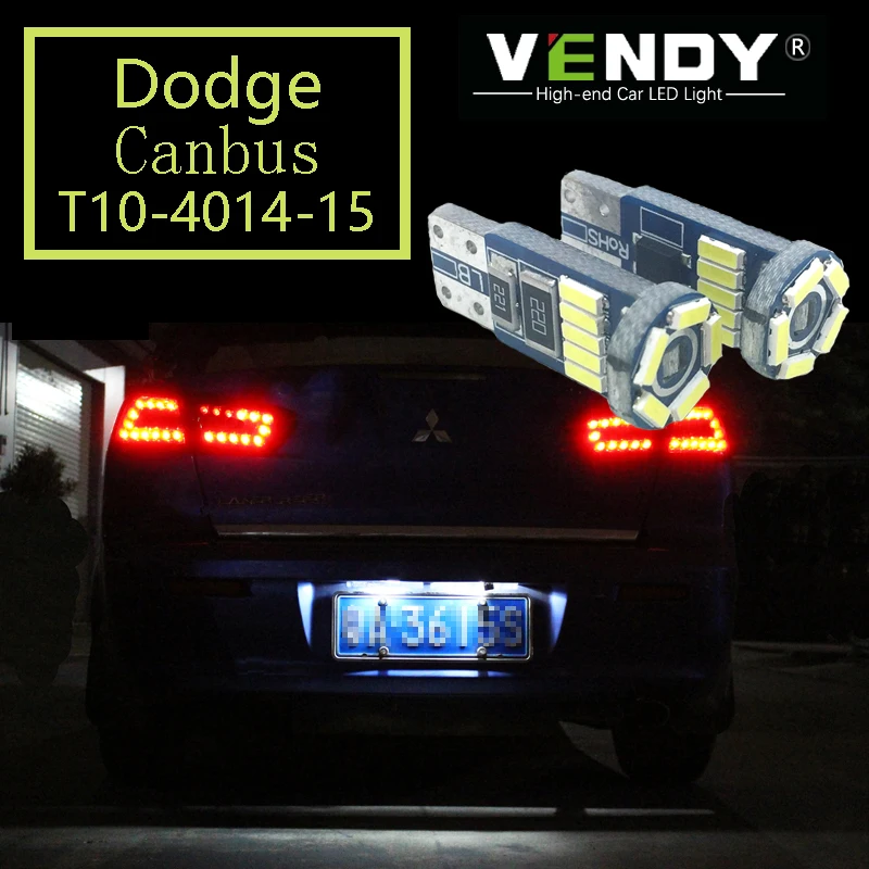 2 шт. светодиодсветодиодный лампы W5W T10 194 для автомобильного знака Dodge Caliber Ram