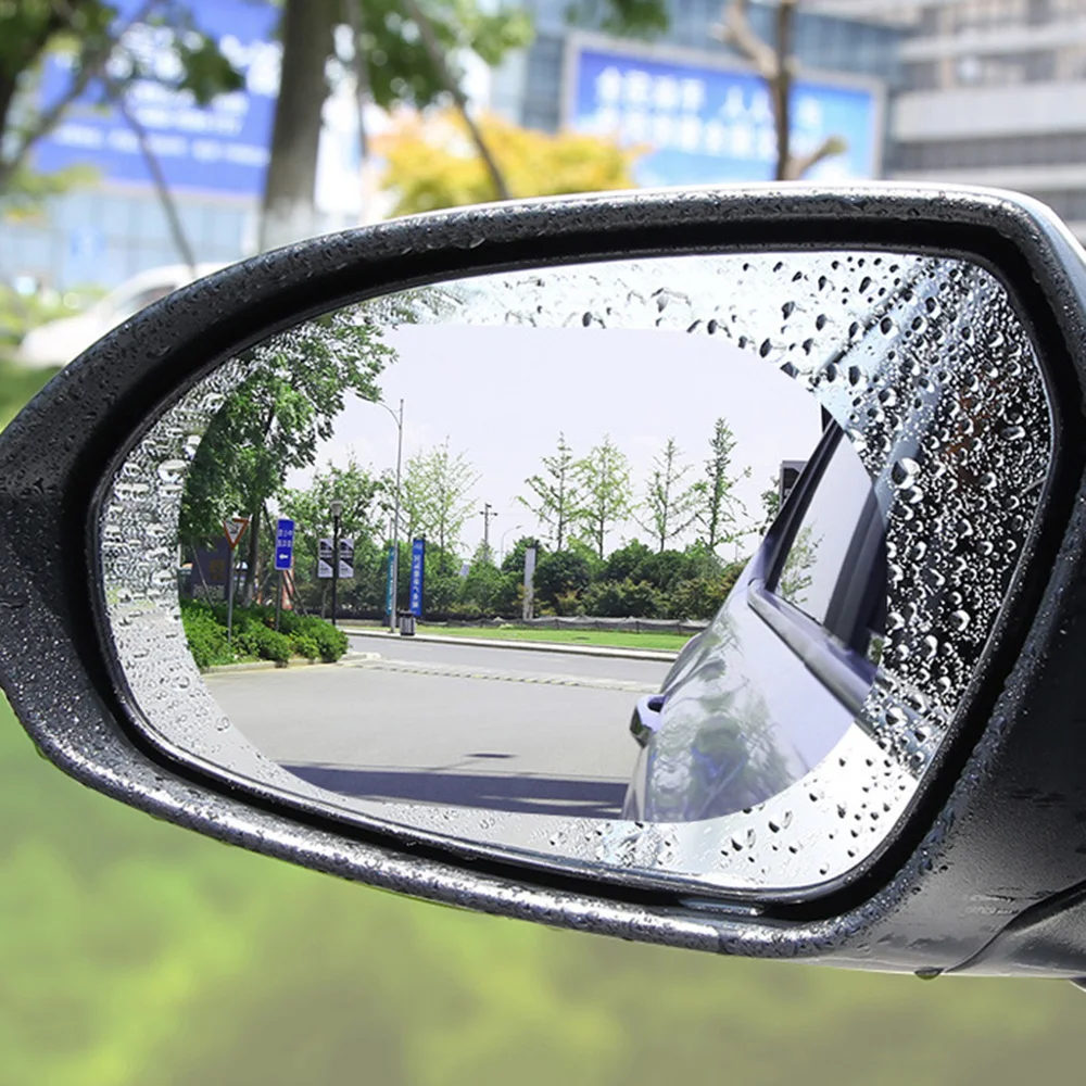 4 шт. Автомобильная зеркальная защитная пленка заднего вида противотуманная