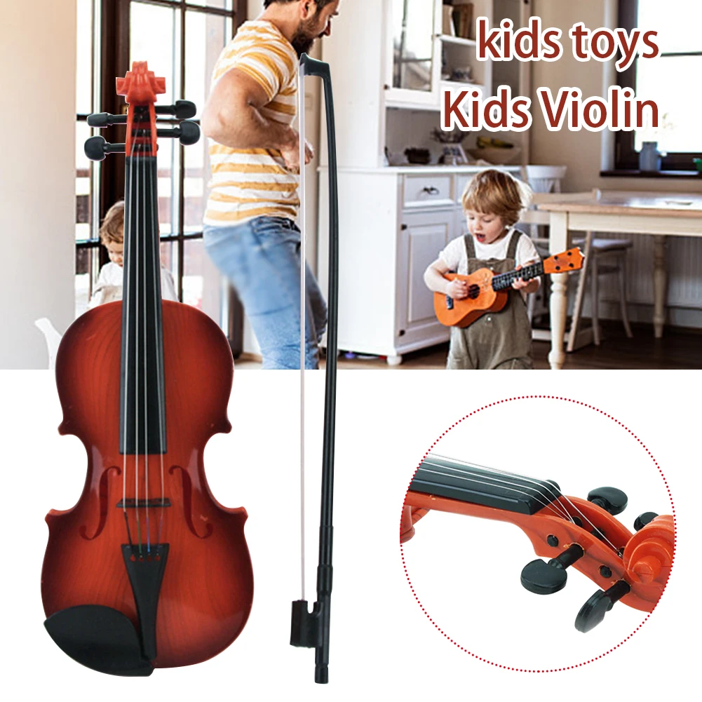 

Educational Musical Instrument String Early Learning With Bow Gifts Playing Simulation Acoustic Children Toy Kids Violin Music