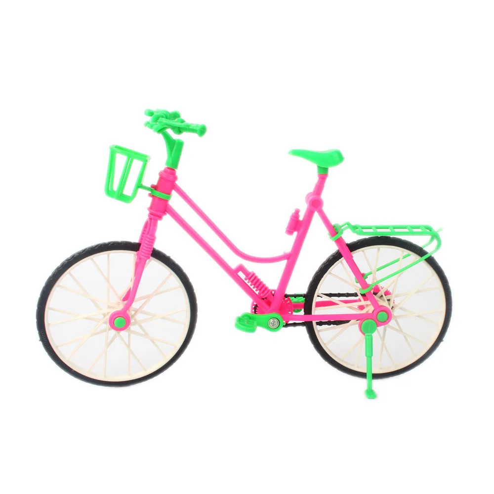 

Mixed style doll accessories green plastic bicycle bicycle outdoor sports toy doll house children's toy set bicycle
