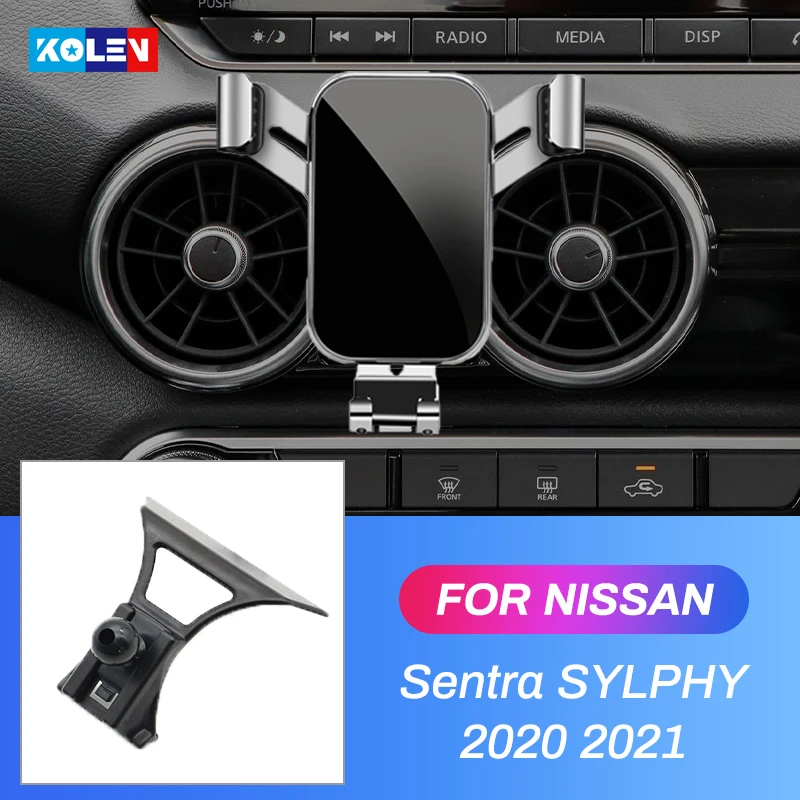 

Автомобильный держатель Мобильный телефон для Nissan Sentra SYLPHY B18 2020 2021, Специальное крепление на вентиляционное отверстие, кронштейн для навига...