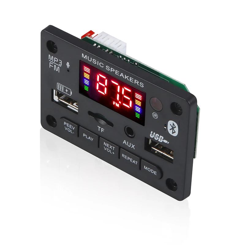 1 шт. 6 Вт усилитель Bluetooth 5 0 MP3 декодер плата запись аудио модуль TF FM Радио