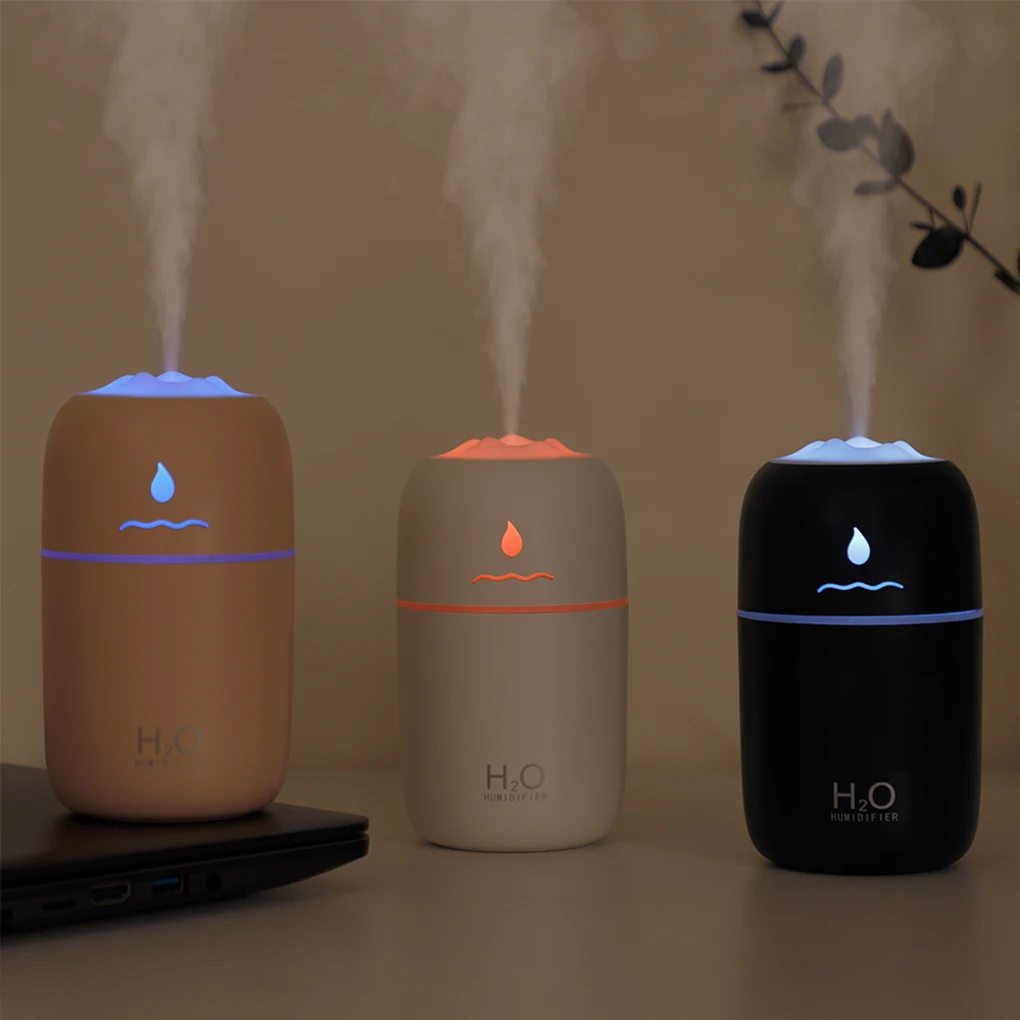 200/280/300ml Mini Air Humidifier USB Car Aroma Essential Oil Diffuser Home Fogger Mist Maker Sprayer LED Night Lamp Accessories |