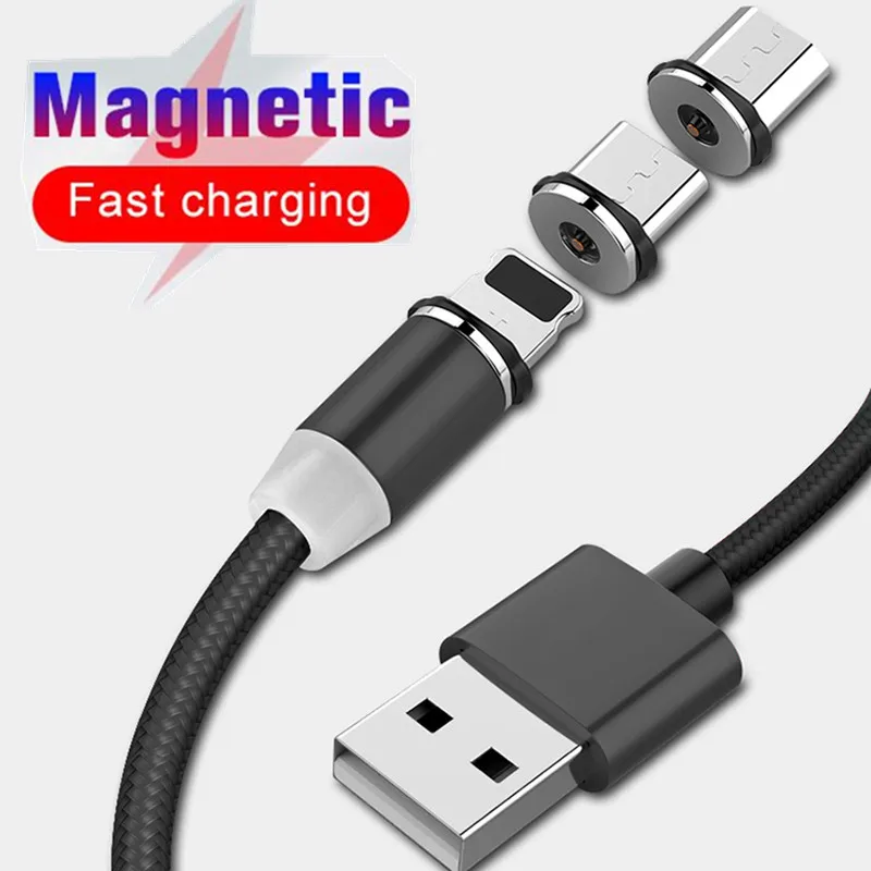 Магнитный кабель Micro USB Type C зарядный адаптер мобильный телефон кабели для Samsung A51