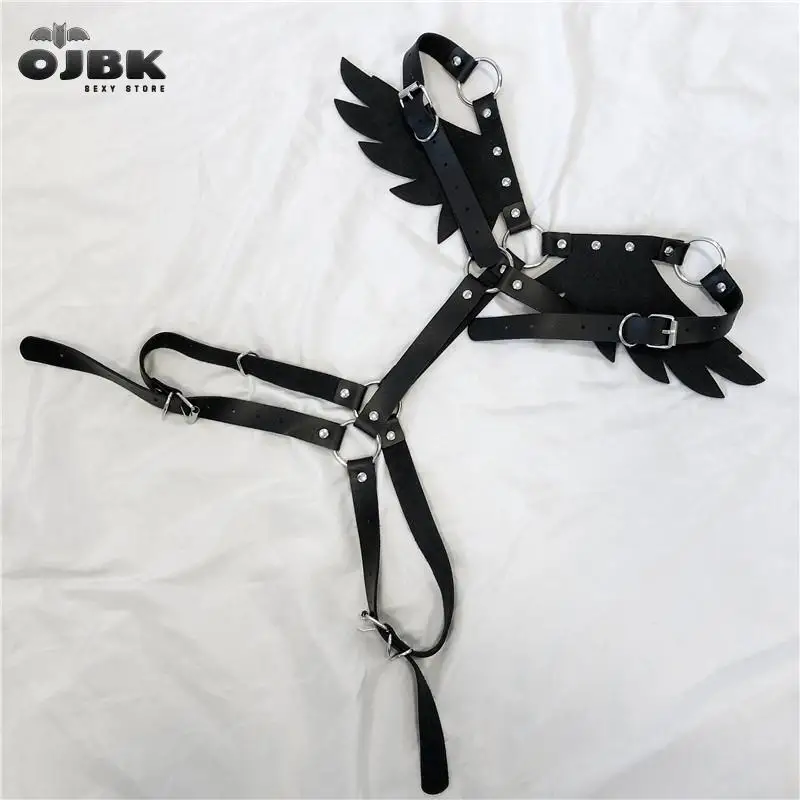 2020 Новый готический кожаный Ретро Средневековый Ренессанс ангел демон крылья 4