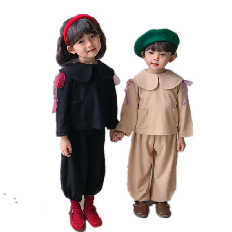 

Autumn Childrens Girls Sets For Clothing Spring New Korean Style Cotton Baby Girl Casual Cute Sweatshirt Teen Clothing Outfits