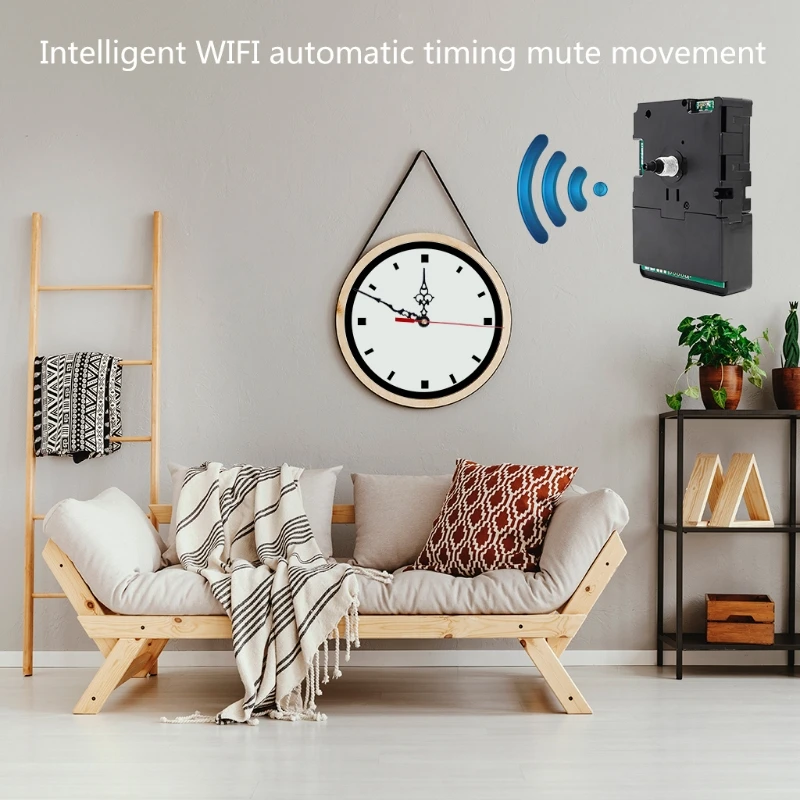 

DIY Smart Wifi Clock Movement Automatic Time Adjustment Mute Movement Home Decorations Accessorieso