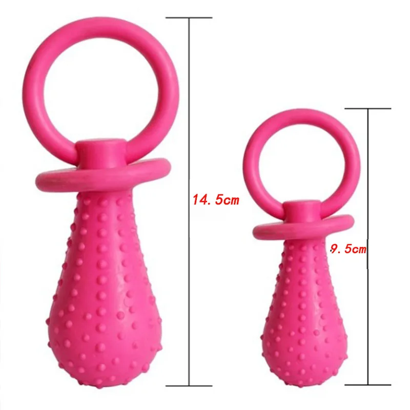 Pet Rubber Pacifier Dog Toy Interactive Soother Cat Puppy Elasticity Teeth Chew Toys Tooth Cleaning | Дом и сад