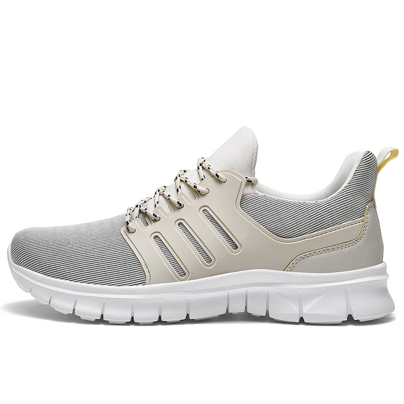 Мужские сетчатые кроссовки на шнуровке черные легкие дышащие Повседневная