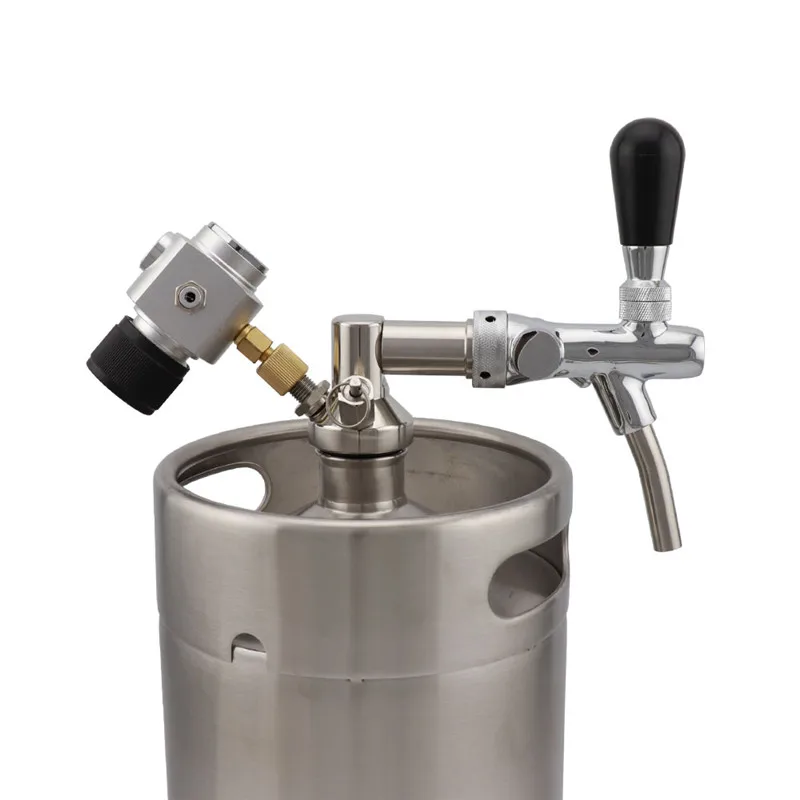 

Stainless Steel Beer Growler Spear Set with CO2 Charger Kit and Ajustable Draft Faucet For 2L 3.6L 5L Beer keg Bar Accessories