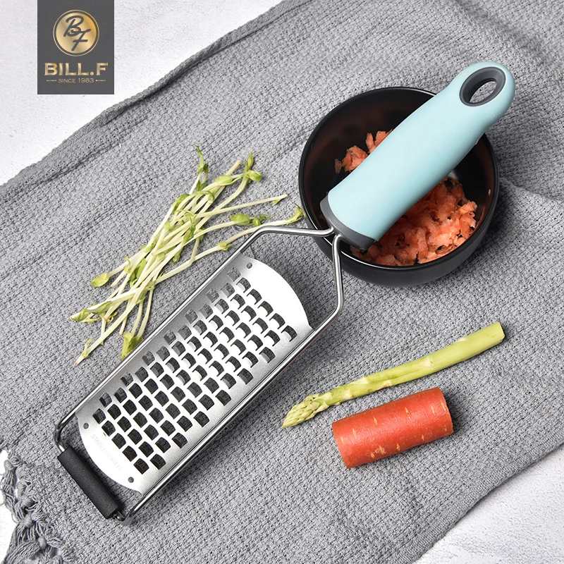

BILL.F Stainless steel square melon planer, silica gel handle, vegetable and fruit planing, auxiliary food tools, kitchen tools