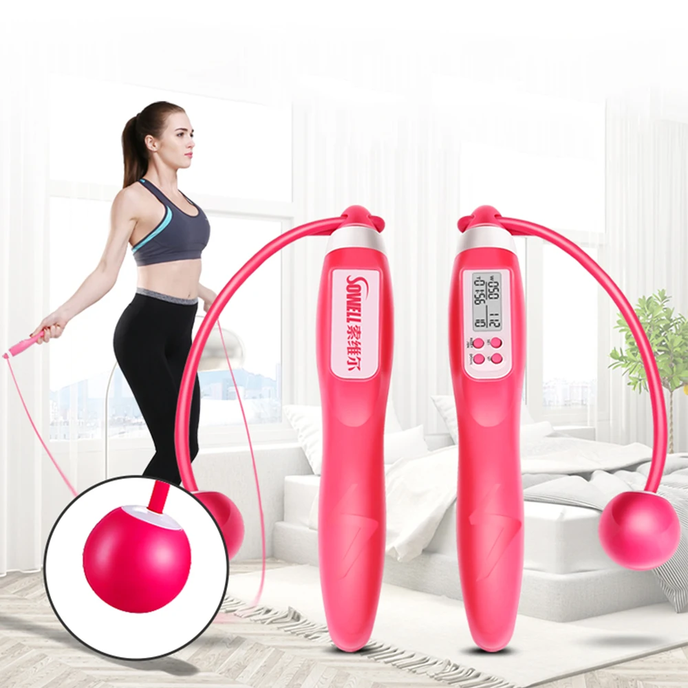 

Skipping Rope with Smart Counter Children Adults Jumping Rope Weighted Speed Rope for Training Fitness Boxing Slimming