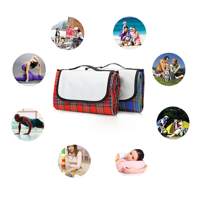 Уличный коврик для пикника легкий портативный дорожный плед утолщенный