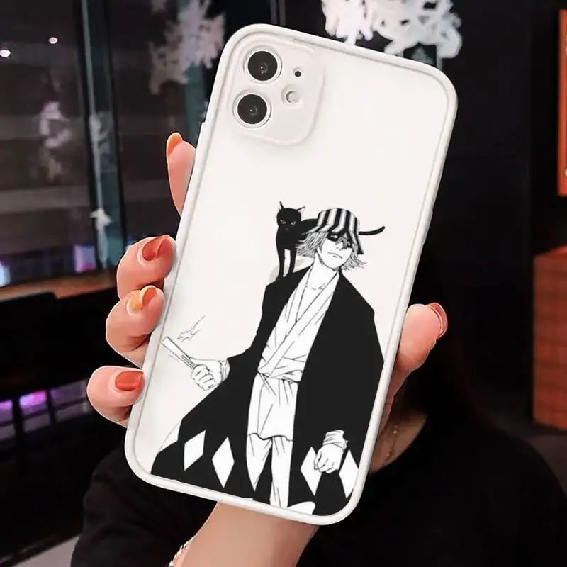 

Japanese anime Bleach Phone Cases matte transparent For iphone 7 8 11 12 plus mini x xs xr pro max cover