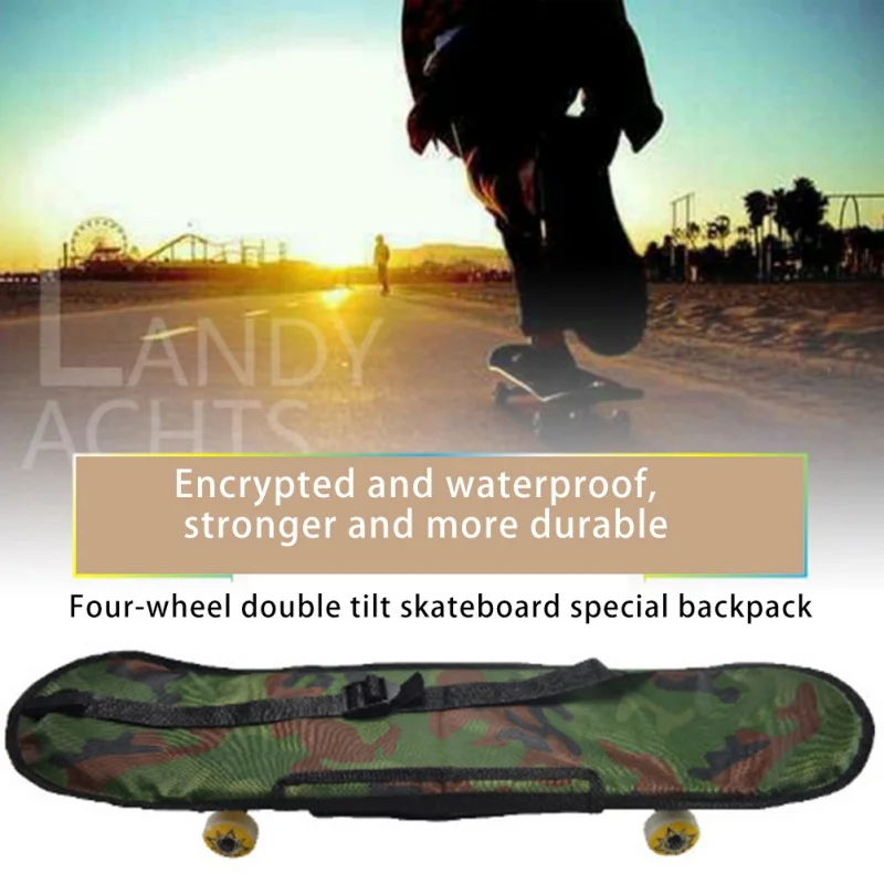

Skateboard Bag Handbag Shoulder Balance Pedal Storage Cover Backpack Front Escort Bar