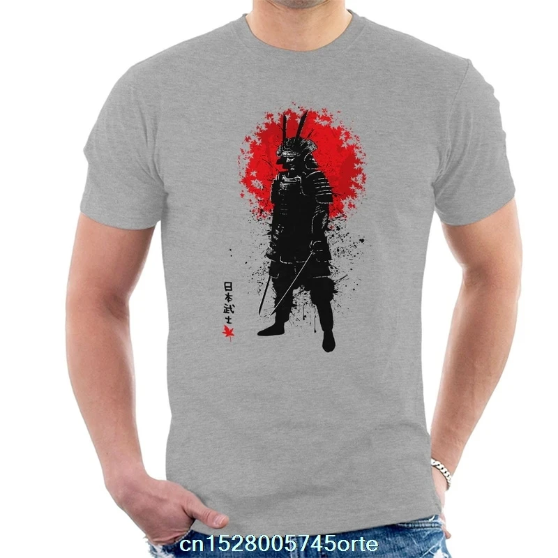 Забавная Мужская футболка с принтом camiseta Samurai Leaf and Ink 100% хлопок женская 2020|Мужские