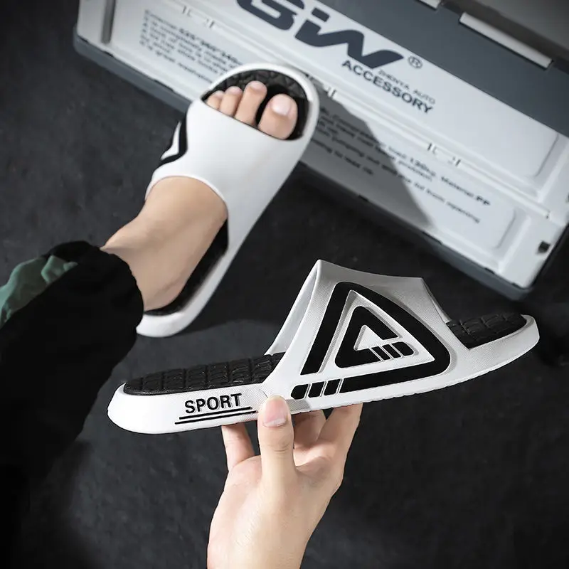 Мужские Нескользящие шлепанцы модные сандалии на платформе для мальчиков лето