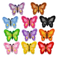 10pcs butterfly patches 3d lace fabric embroidery headwear diy clothing sewing supplies decorate accessories