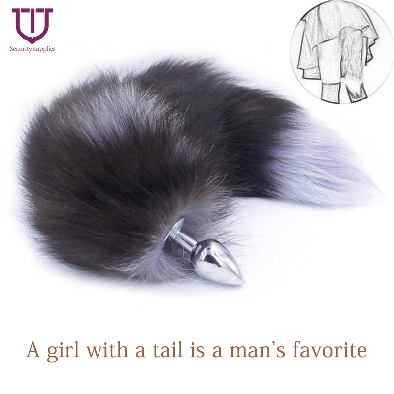 TIT Backyard Fox Tail Men and Women Flirting Metal Butt Plug Anal Expanding Alternative SM Masturbation Adult Sex Toys |