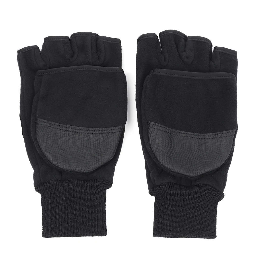 1 пара новых перчаток зимние теплые толстые мужские перчатки на пол пальца с