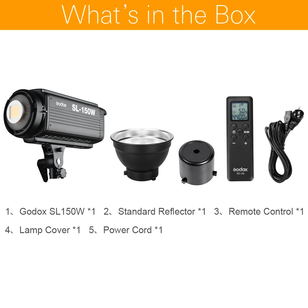 Осветитель Godox SL 150W SL150W 150WS 5600 К с ЖК панелью светодиодный видеосвет студийный