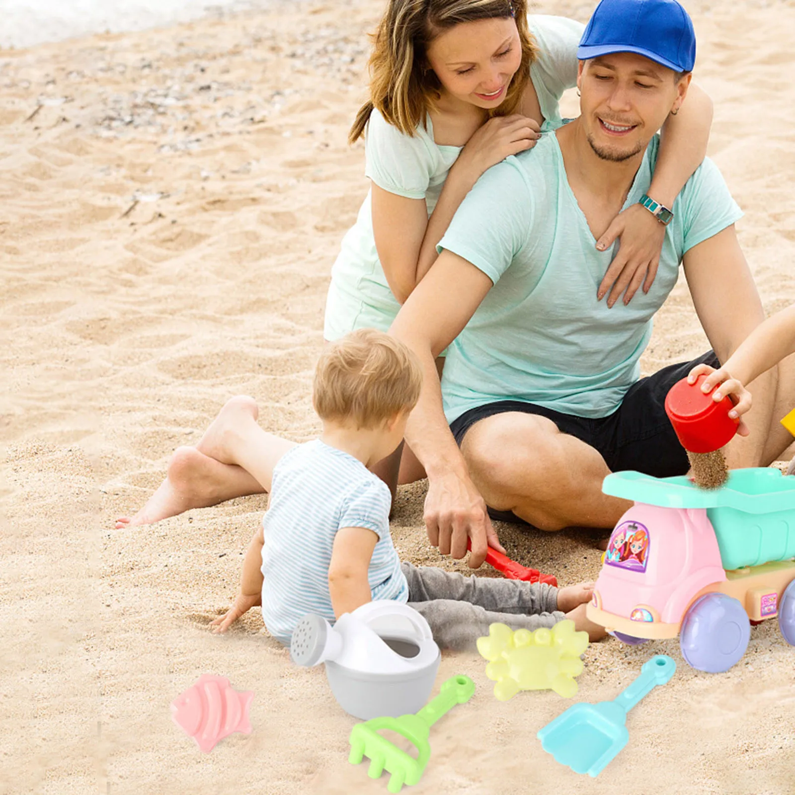 

Beach Toys For Kids 5pcs Baby Beach Game Toys Children Sandbox Set Kit Summer Toys for Beach Play Sand Water Game Play Cart f5