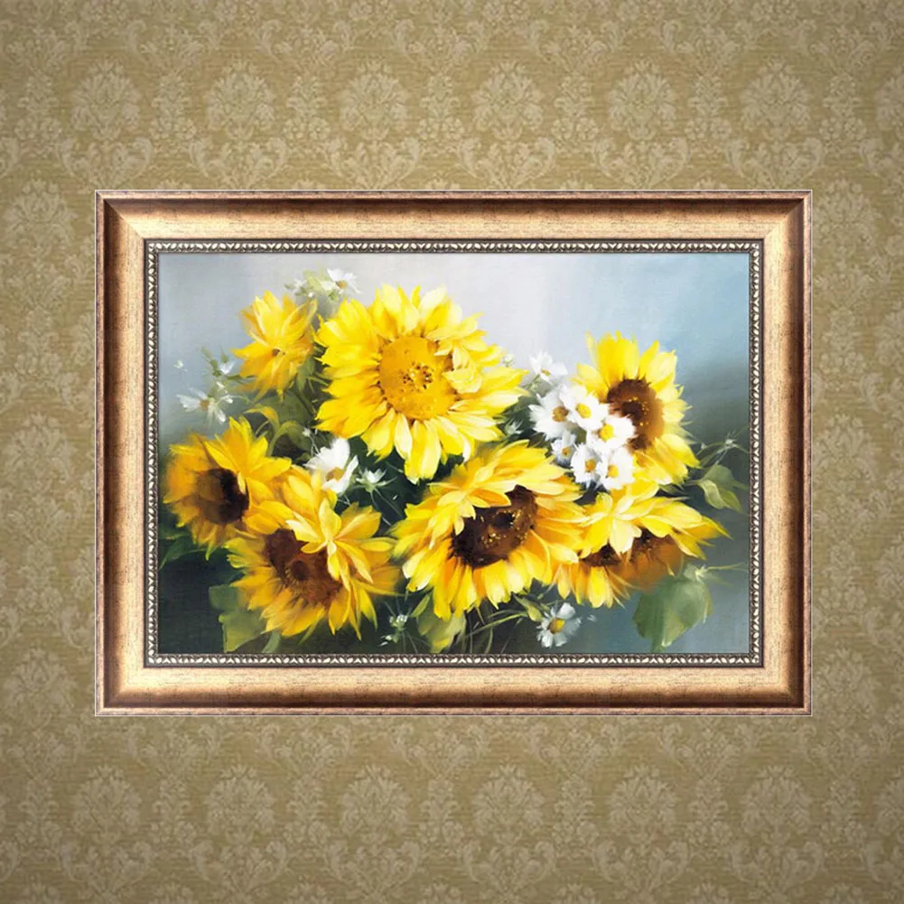 

DIY 5D Sunflower Diamond Embroidery Painting Cross Crafts Stitch Kit Home Decor 425D