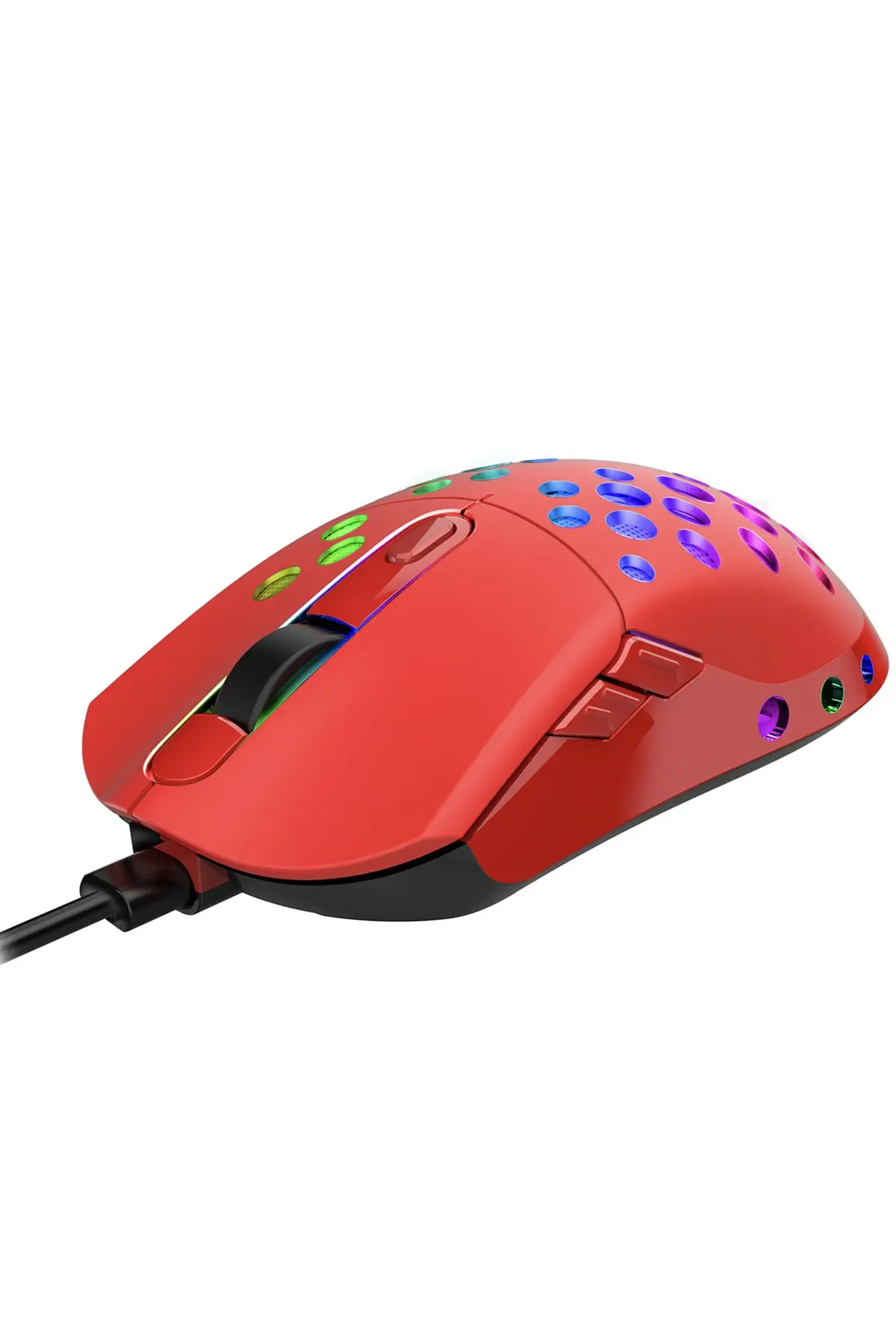 Rocket Ultra Light Red Rgb Optical Sensor 12000 Dpi Gaming Gaming Mouse Smx-r66