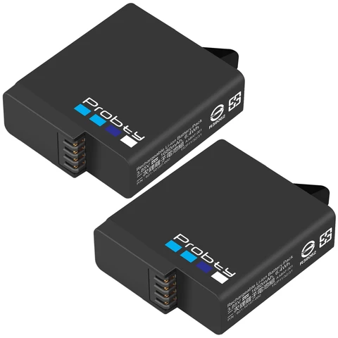 Probty Батарея 1680 мАч + Тройное зарядное устройство для GoPro Hero 7, 6, 5