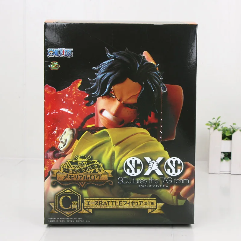 yellow ace box Аниме одна деталь фигурка туз Шанкс обезьяна д Луффи фигурка Зоро Санджи Ло Трафальгар Сабо одна деталь аниме MSP ПВХ Модель игрушки - Цвет: yellow ace box