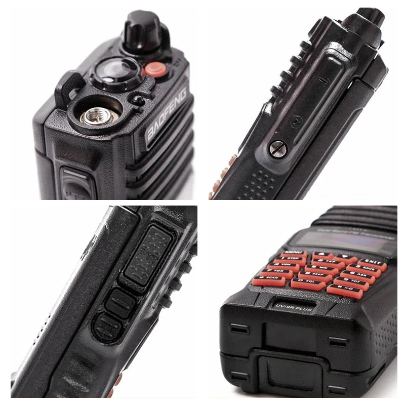 2PCS Walkie Talkie 10W Baofeng UV-9R Plus Waterproof Ham Radio Station hf Transceiver VHF UHF Two Way Radio Scanner uv9r plus