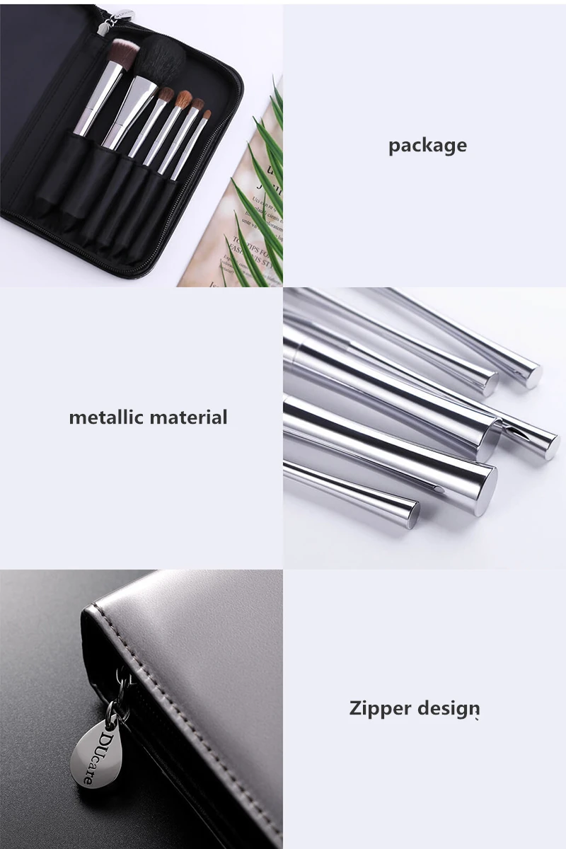 xiaomi DUcare Изысканная Высококачественная Кисть для макияжа 6 комплектов из искусственного волокна PU мягкая Кисть для макияжа 45 от xiaomi youpin