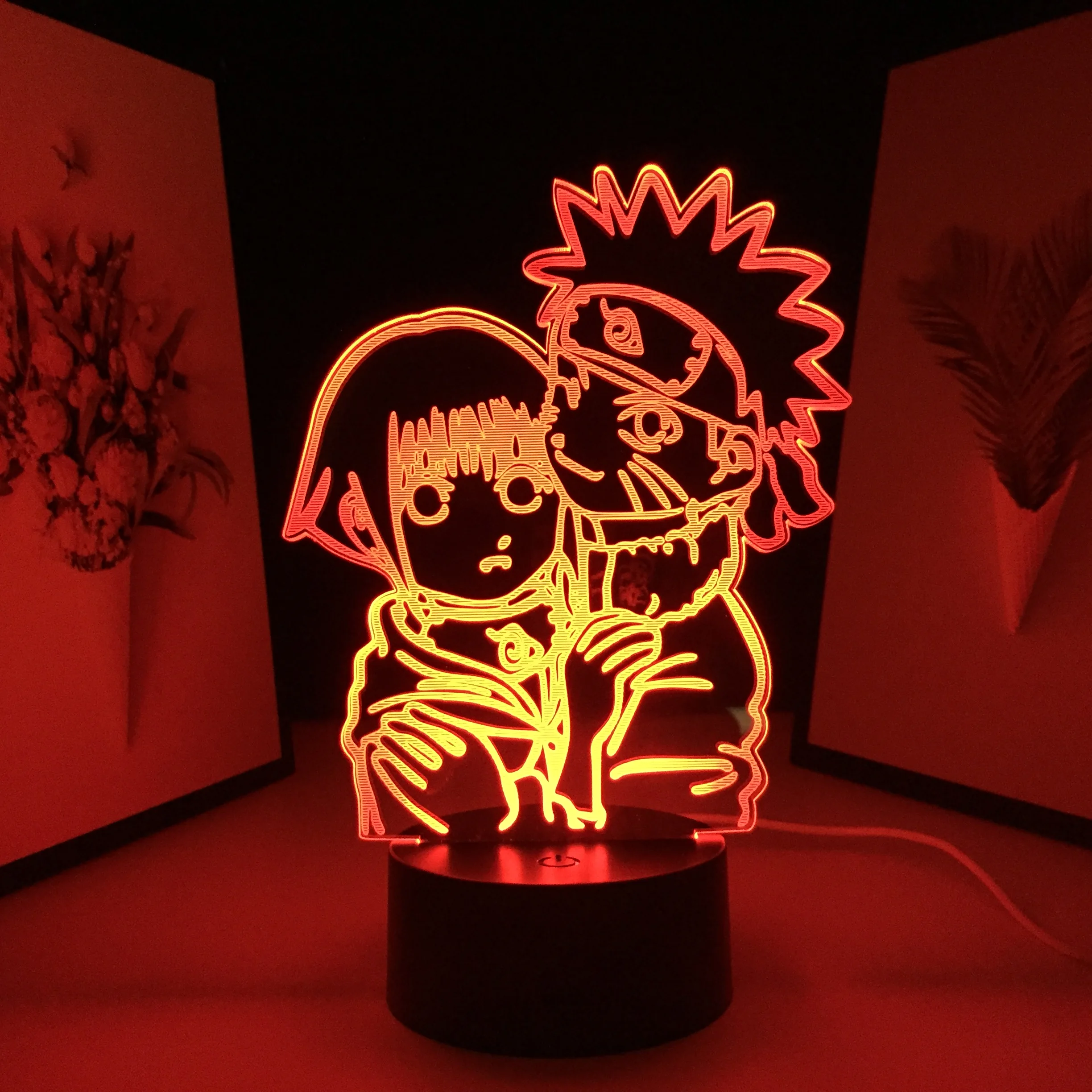 

Cute Anime Figure 3D Night Light for Child Bedroom Decoratio Birthday Gift Nightlight Manga Acrylic LED Table Lamp Dropshipping