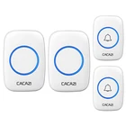 Беспроводной дверной звонок CACAZI A10, с батарейным питанием 300 м, диапазон 38, водонепроницаемый, беспроводной, для дома